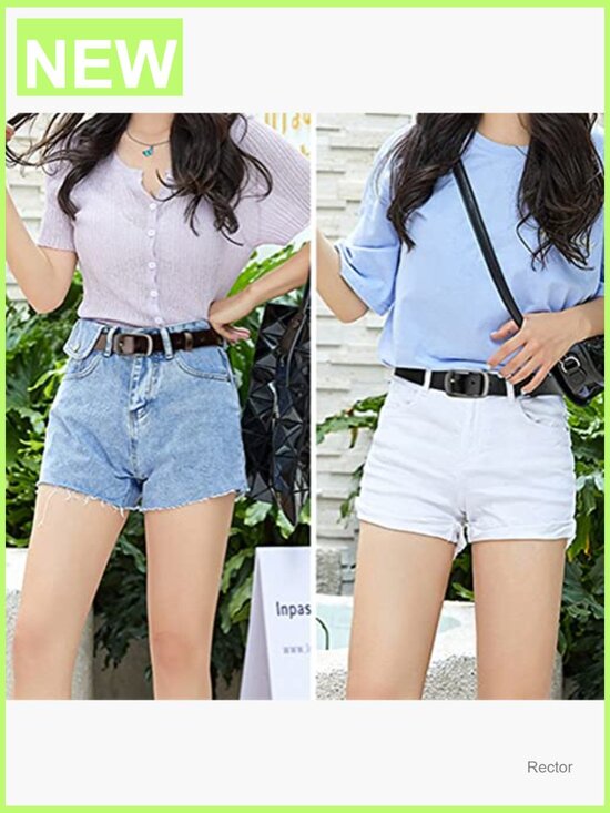 Genuine Leather Belts 2-Pack Pin Buckle Adjustable Fit for Jeans Dresses main image 6